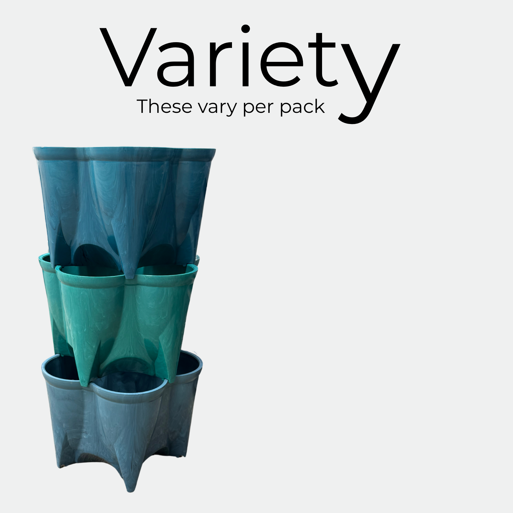 NEW Stacking Planters - 100% Recycled Ocean Plastics