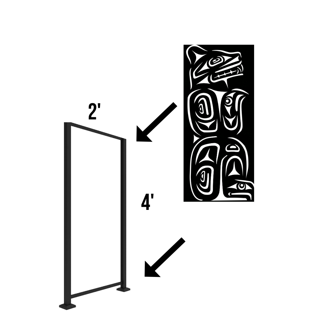(2' x 4') Frame Kit and Posts for privacy screens