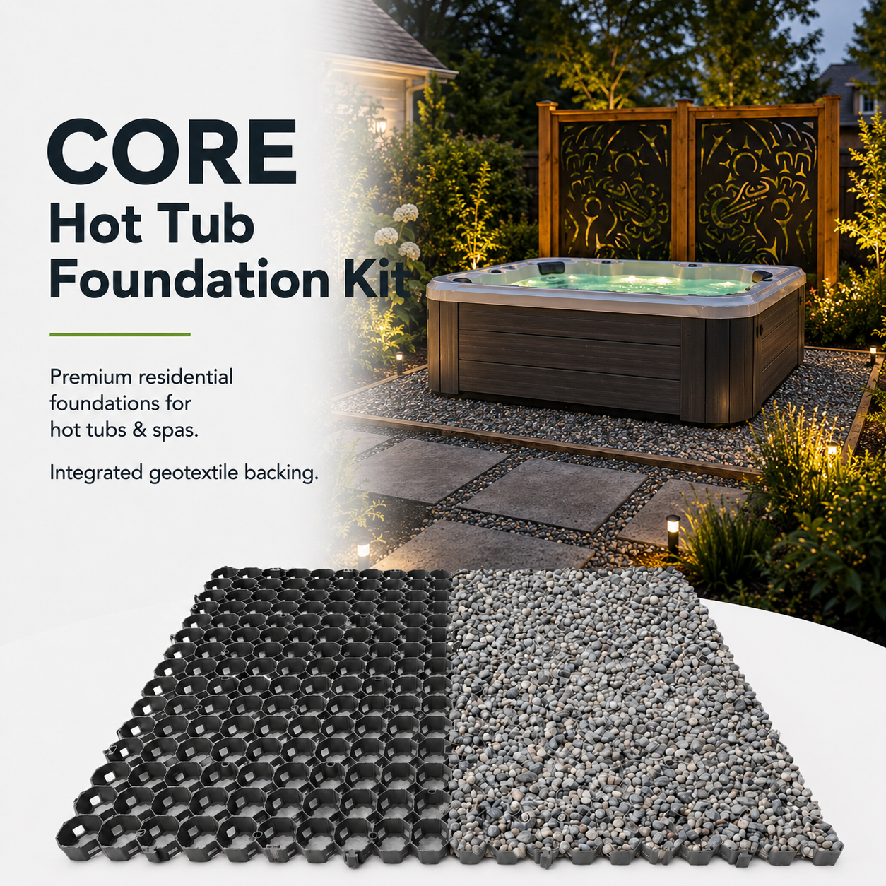 Hot Tub Foundation Packs | ~34 SQ. FT | FREE SHIPPING