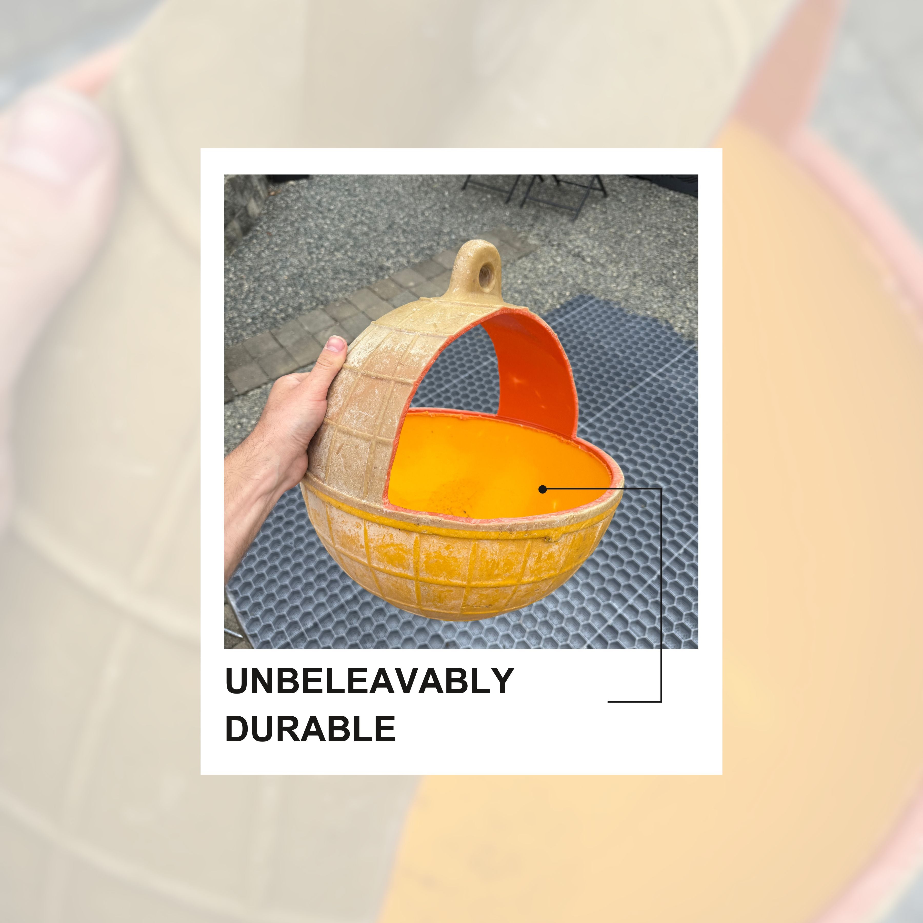 2011 Japanese Tsunami Buoys (Hanging Planters) - Collected from coastal beaches