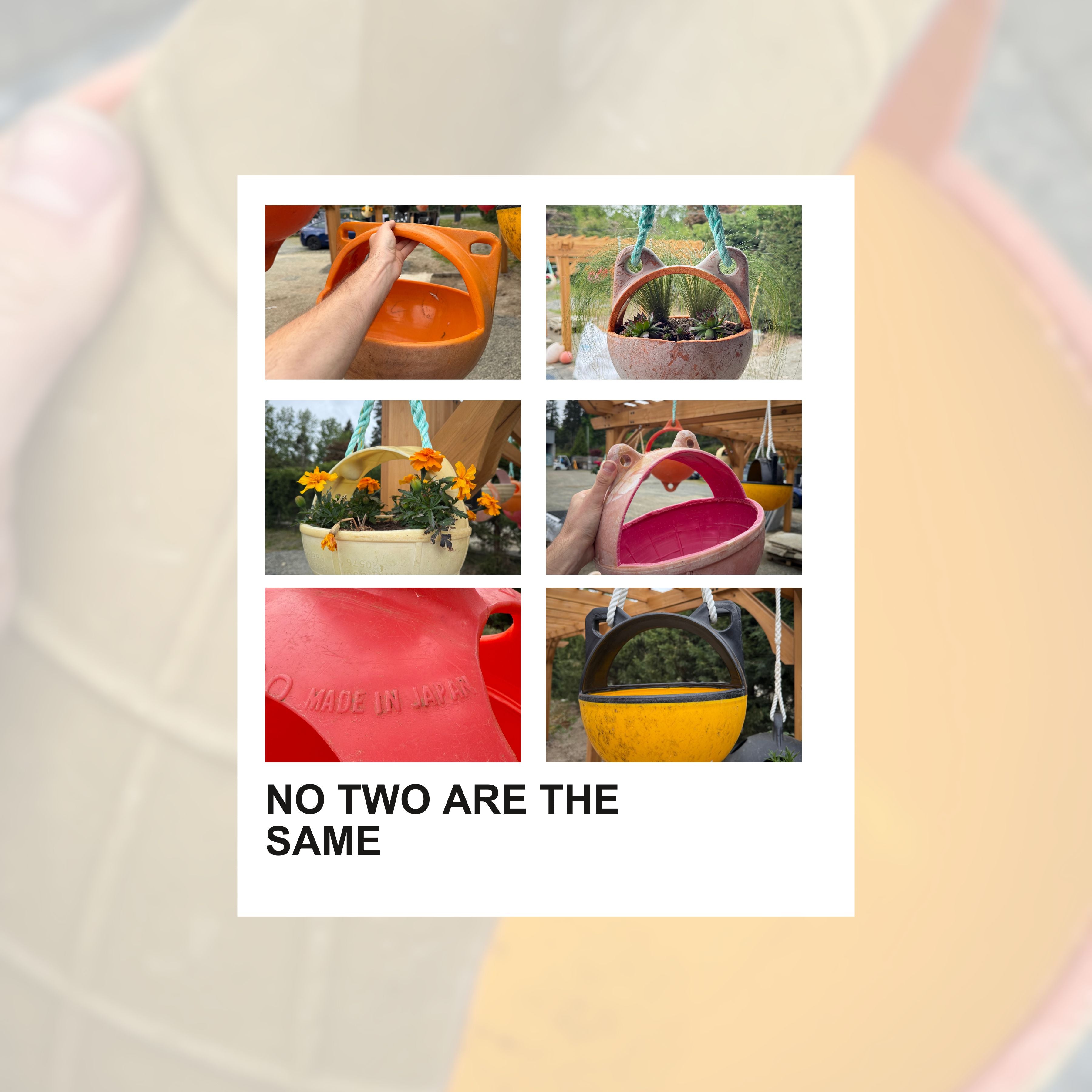 2011 Japanese Tsunami Buoys (Hanging Planters) - Collected from coastal beaches