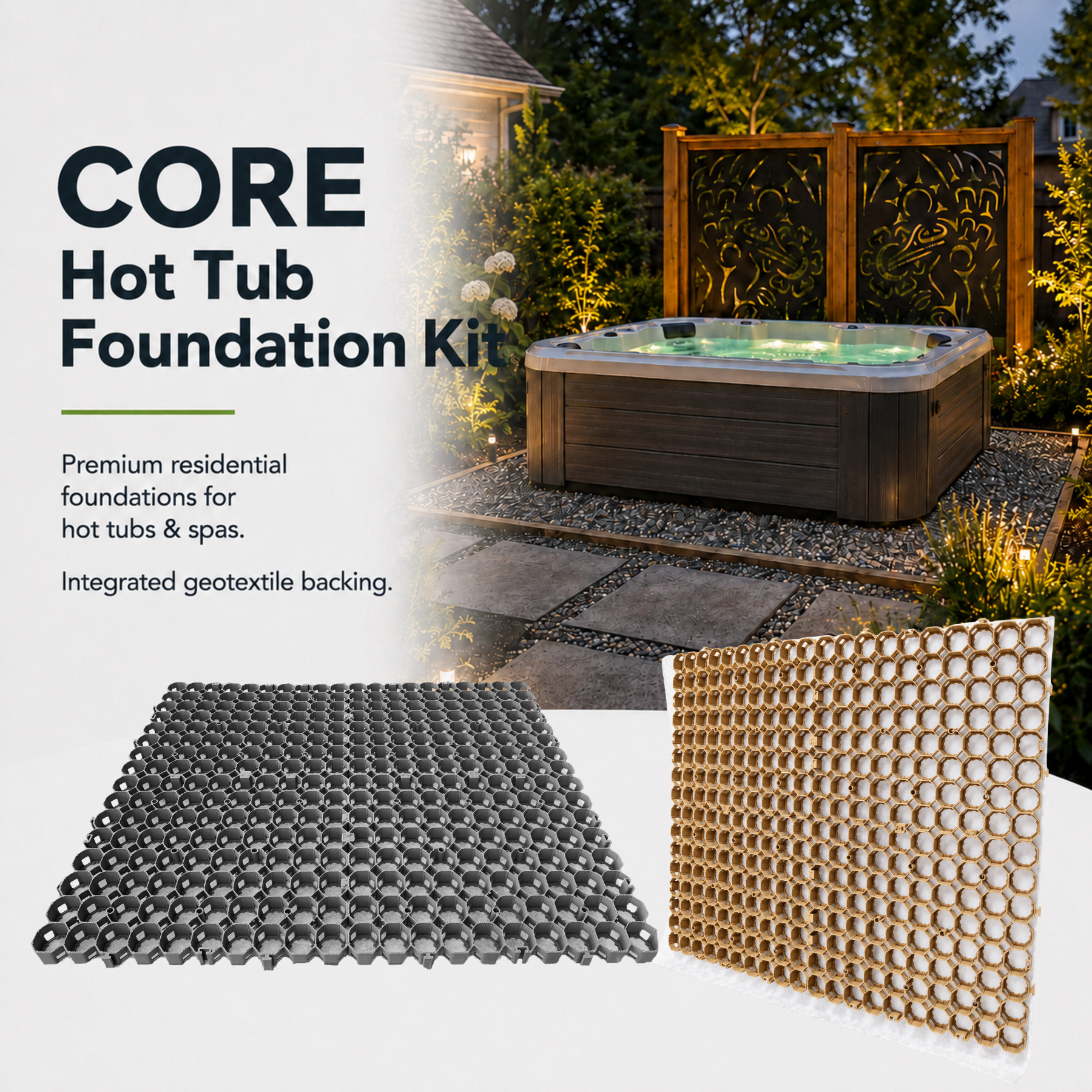 Hot Tub Foundation Packs | ~34 SQ. FT | FREE SHIPPING