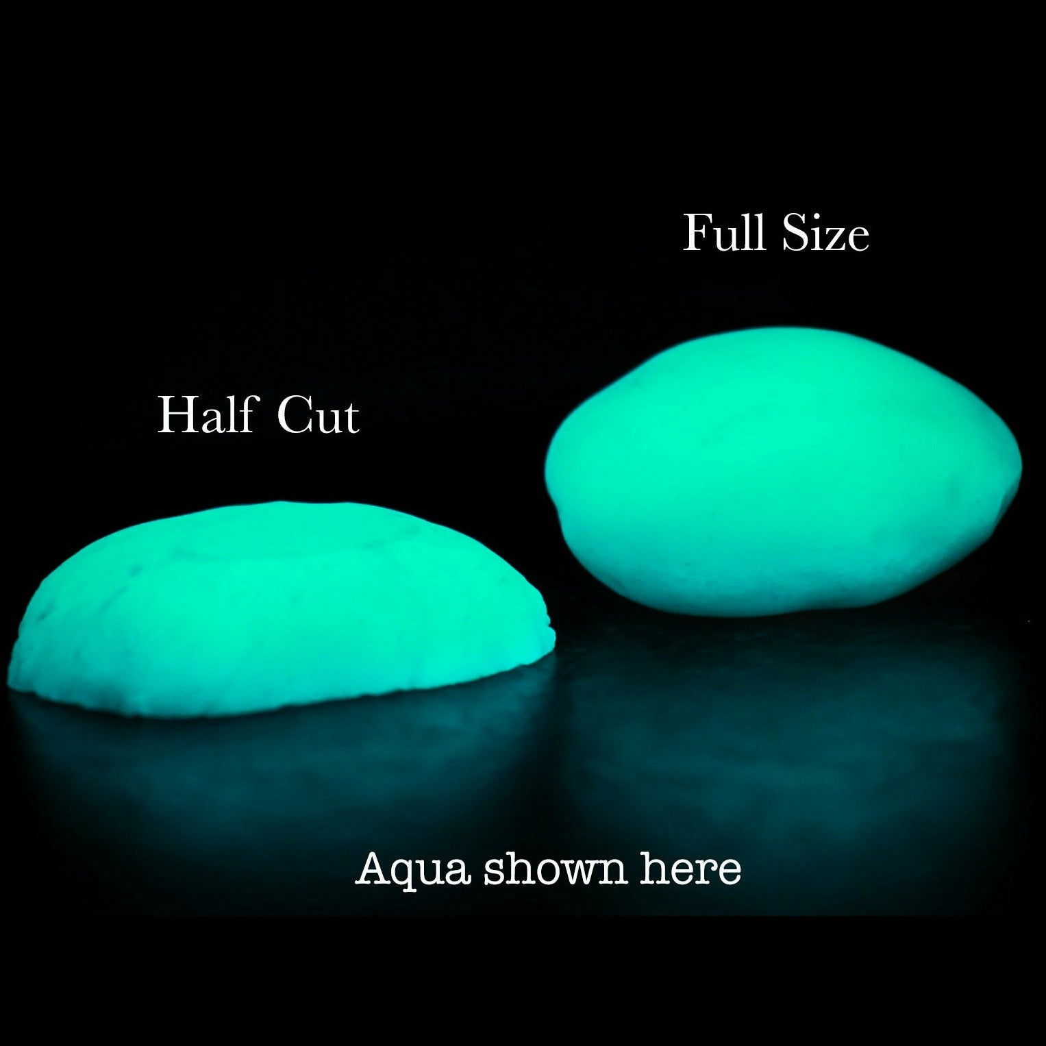 Half cut Quantum Boulders (3 pack) (100% glow) Final prototype! - Aqua