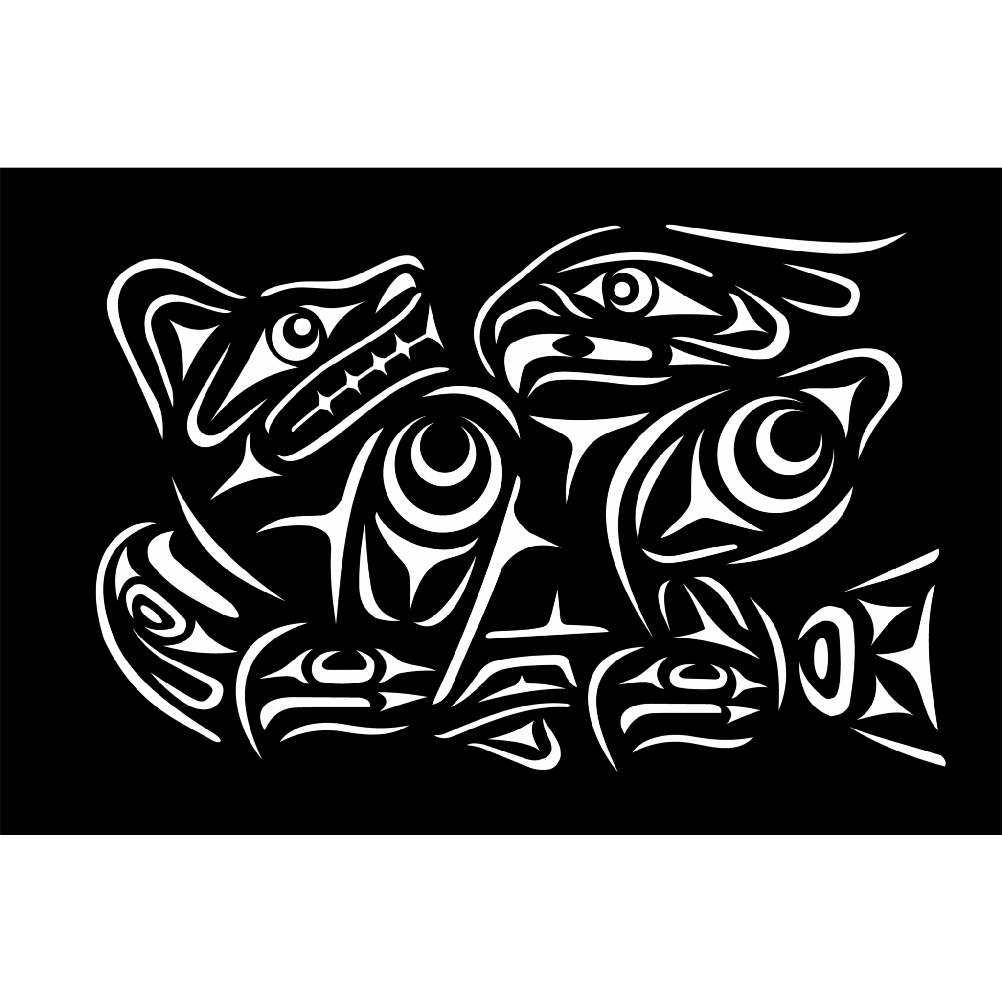 Bear and Eagle (My Salmon)