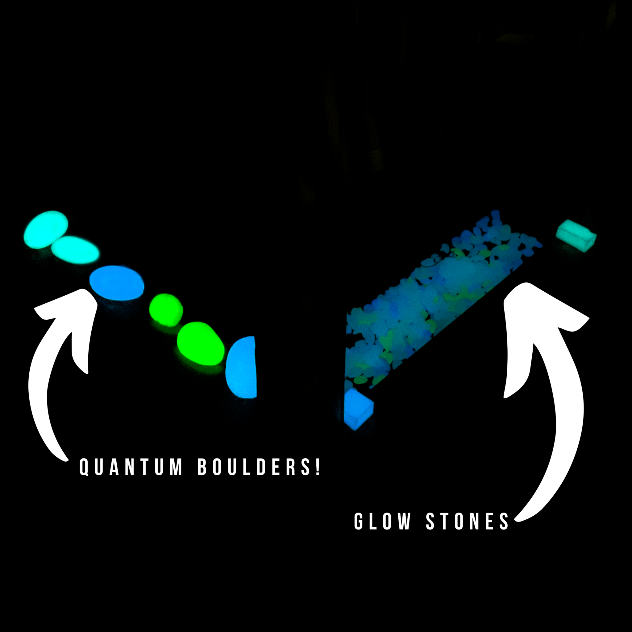 1" Green (Green) Stones