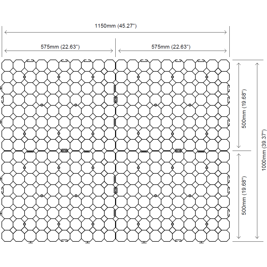 Additional panels for Hot Tub Foundation Kit | ~12.4 SQ. FT | FREE SHIPPING