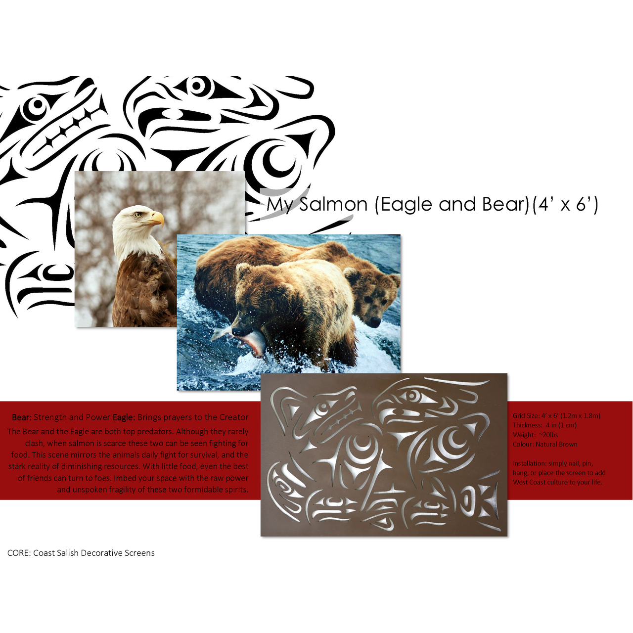 Bear and Eagle (My Salmon)