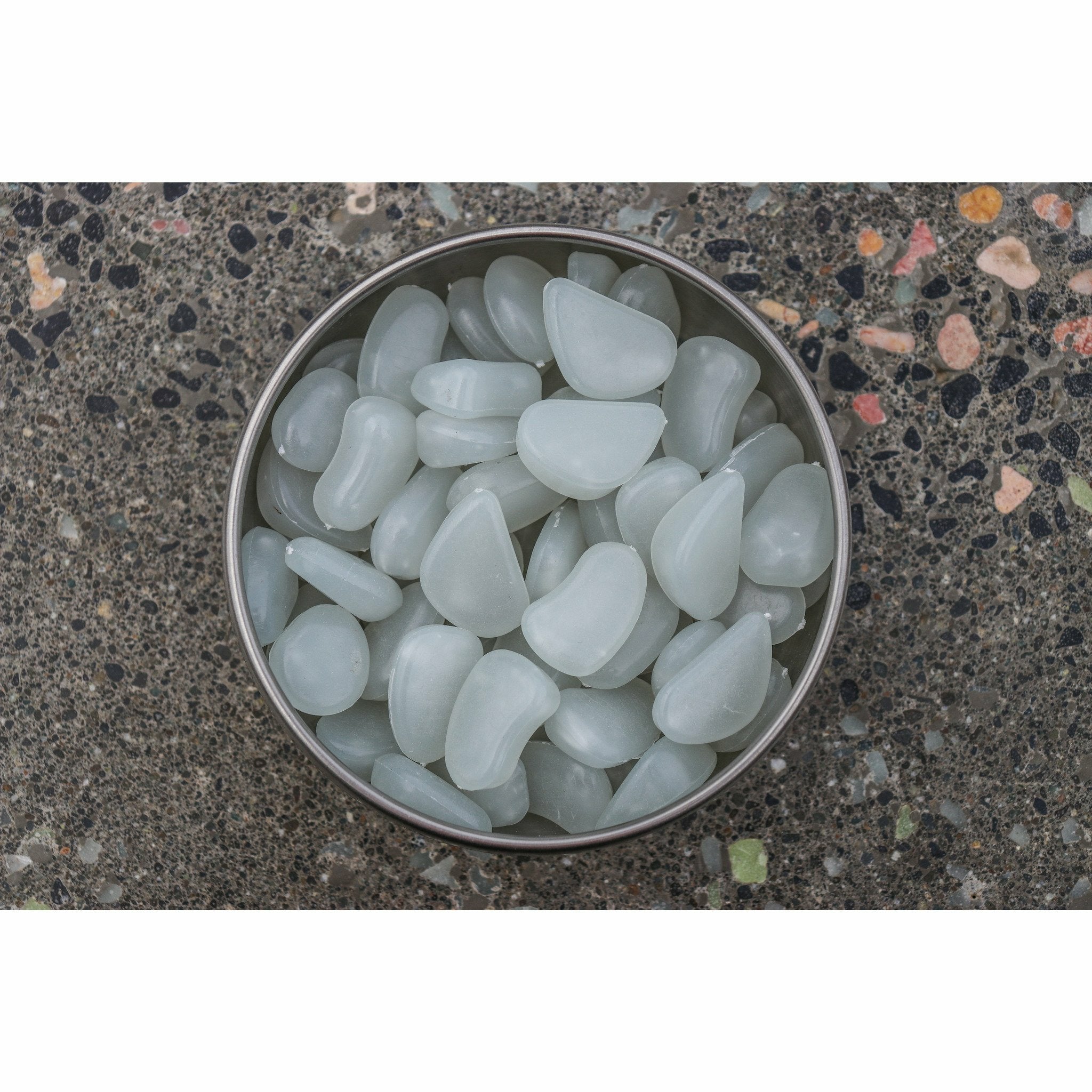 1" White (Blue) Stones