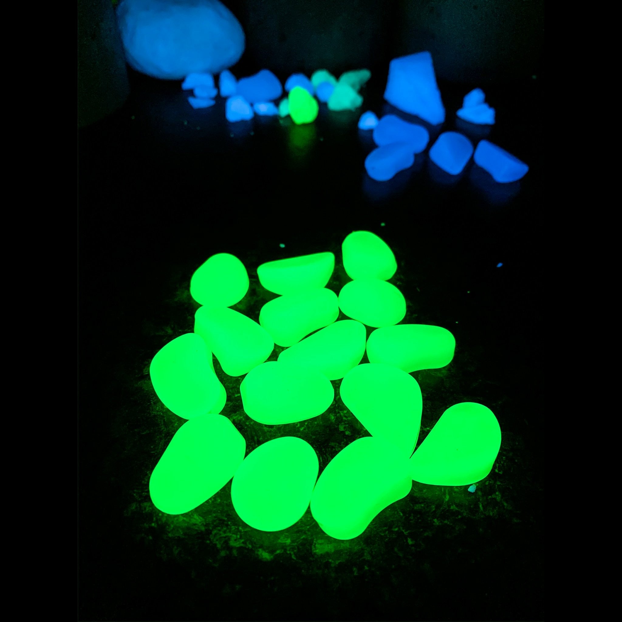 1" Green (Green) Stones