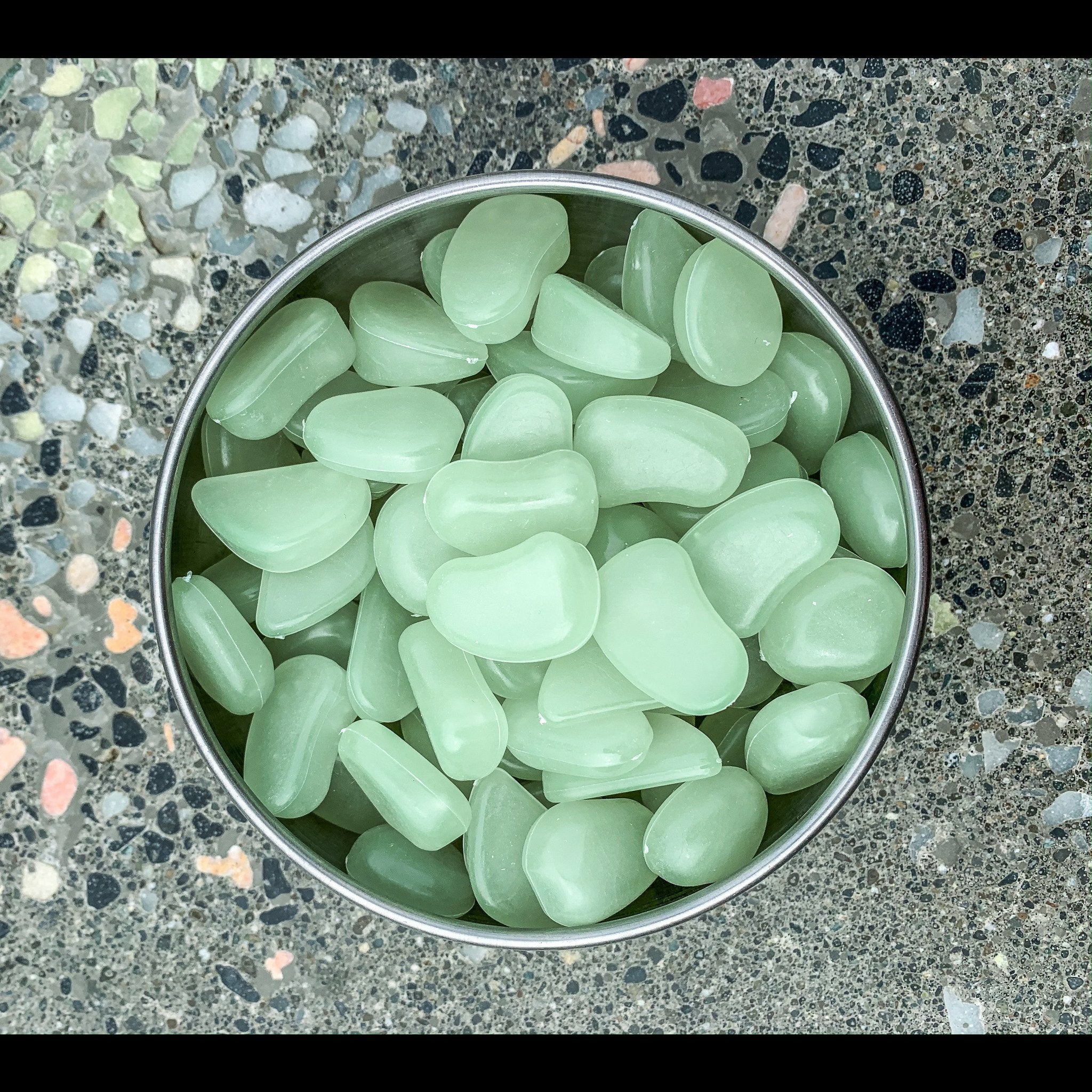 1" Green (Green) Stones