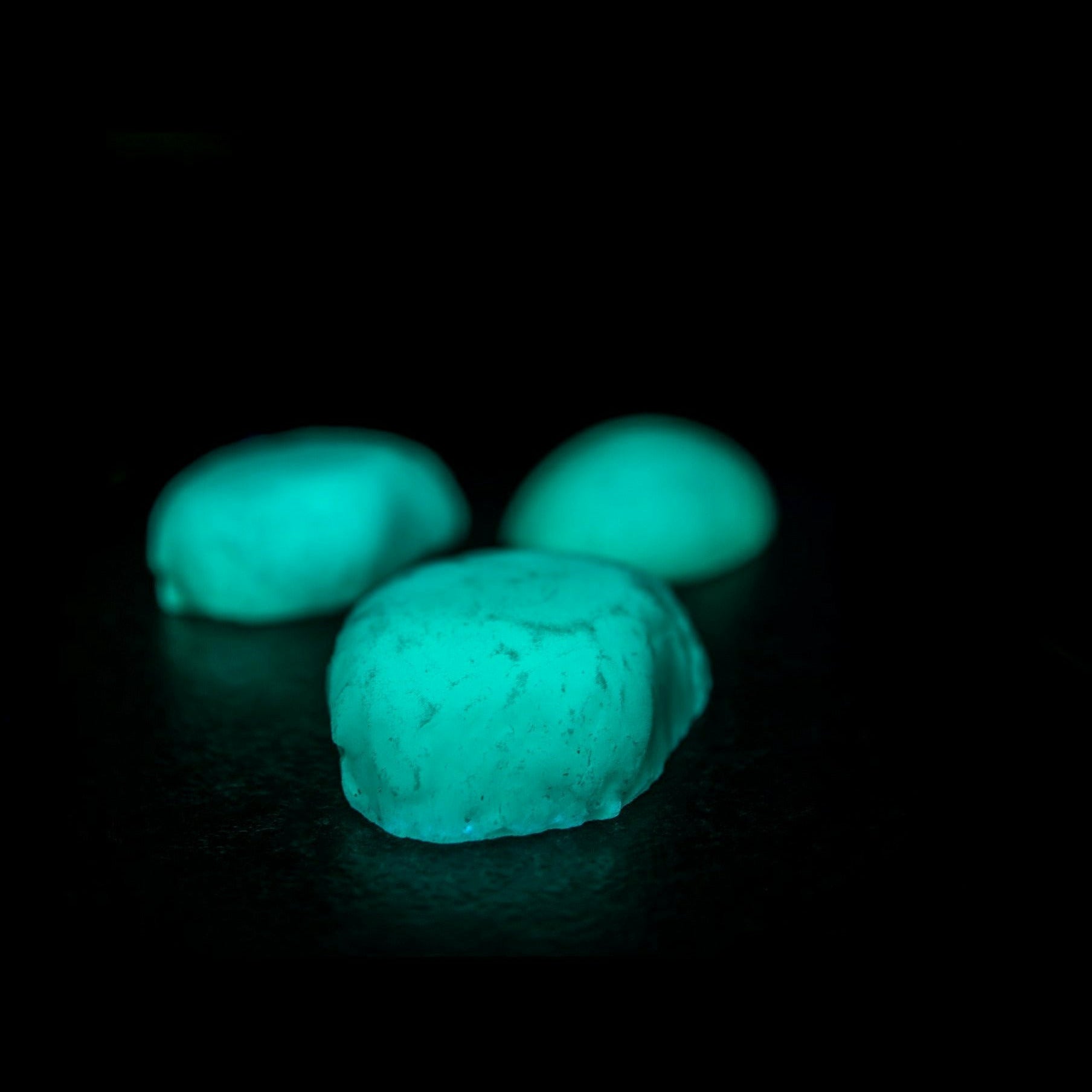 Half cut Quantum Boulders (3 pack) (100% glow) Final prototype! - Aqua