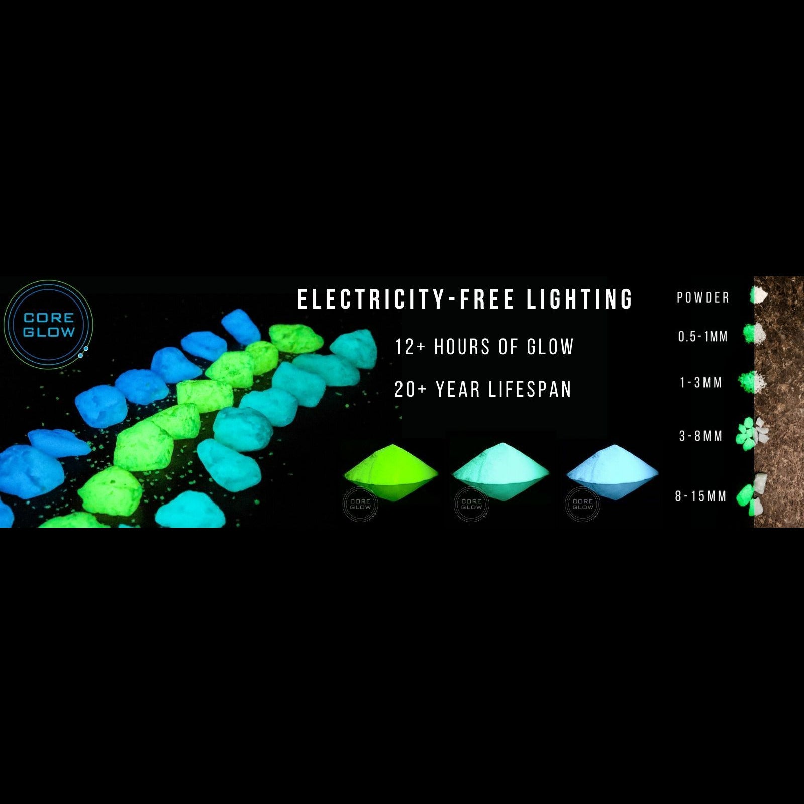 3-8mm Quantum Grade Aggregate - Aqua 1lb (~1,792 rocks)