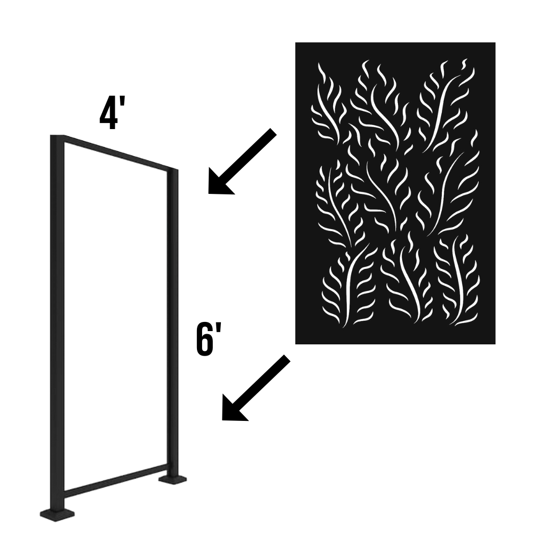 (4' x 6') Frame Kit and Posts for privacy screens