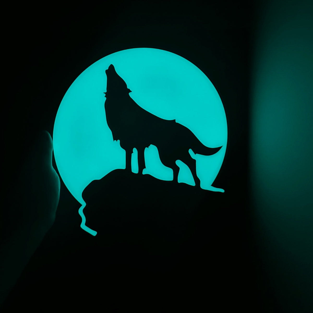 Glowing Wolf - Wall Art