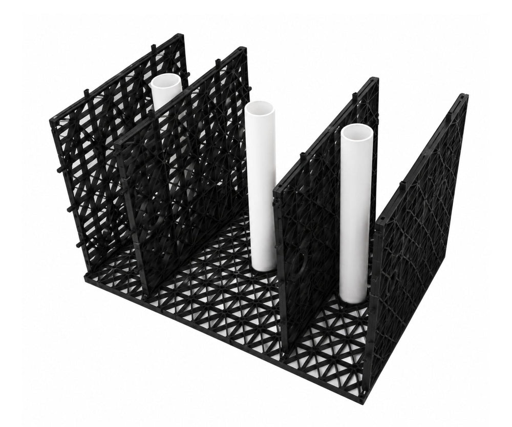 Add pipes and vertical walls