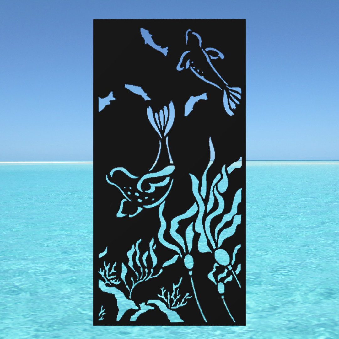 Underwater Inspired Privacy Screens