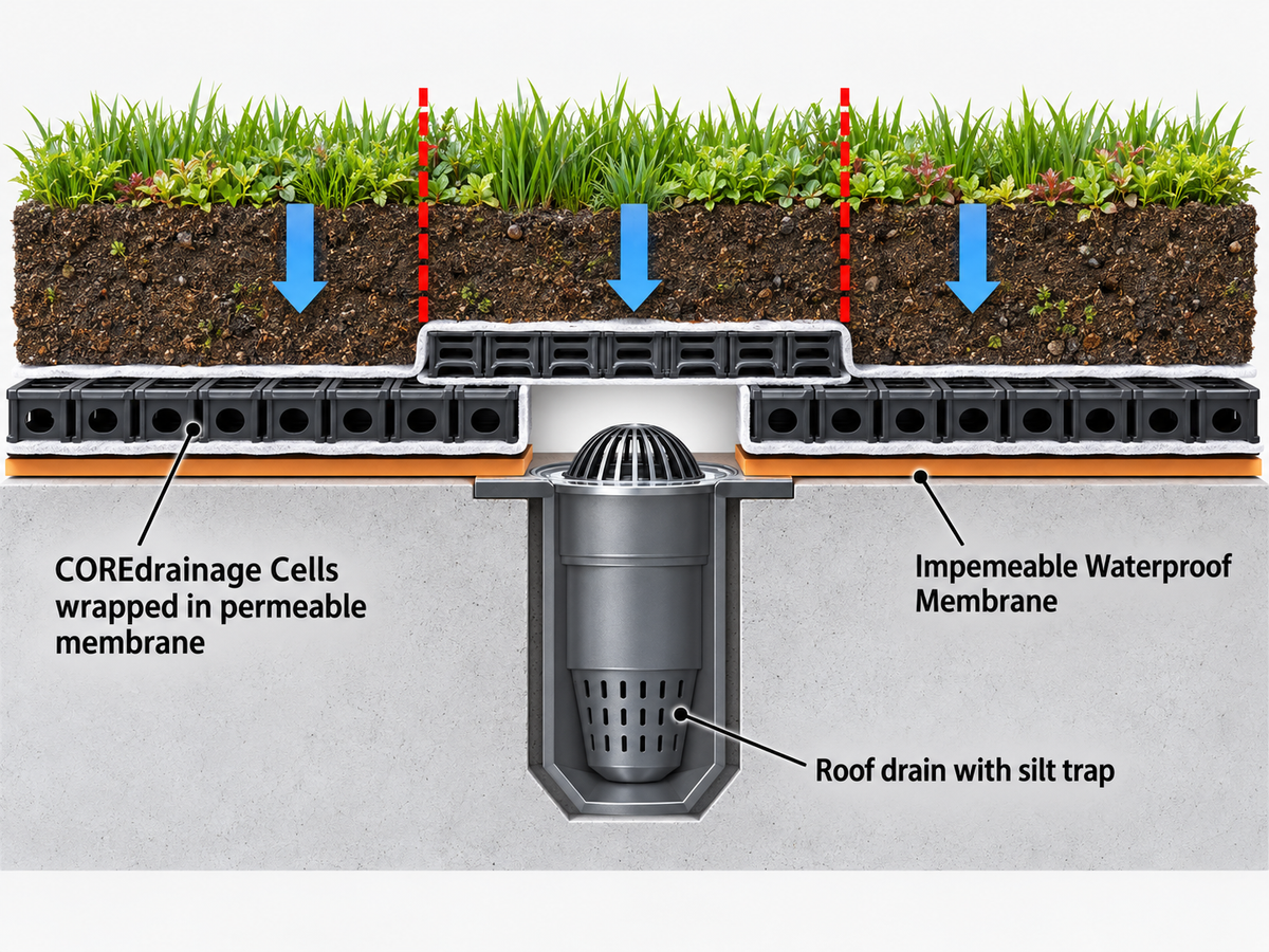 CORE Drainage Cell (10 pack | 19sq.ft)