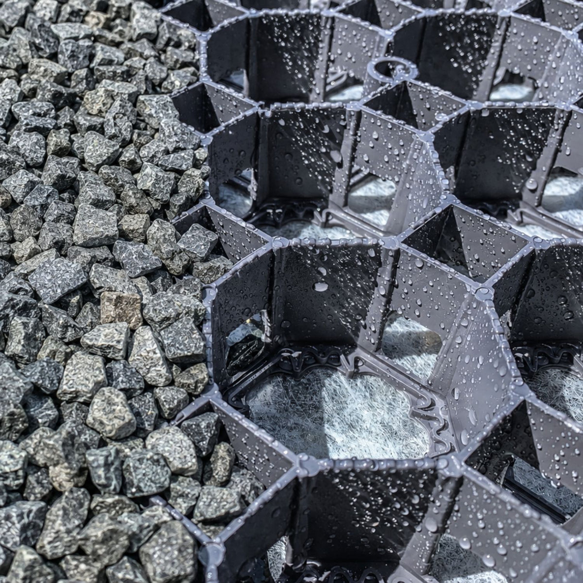 2. Lock Gravel in Place