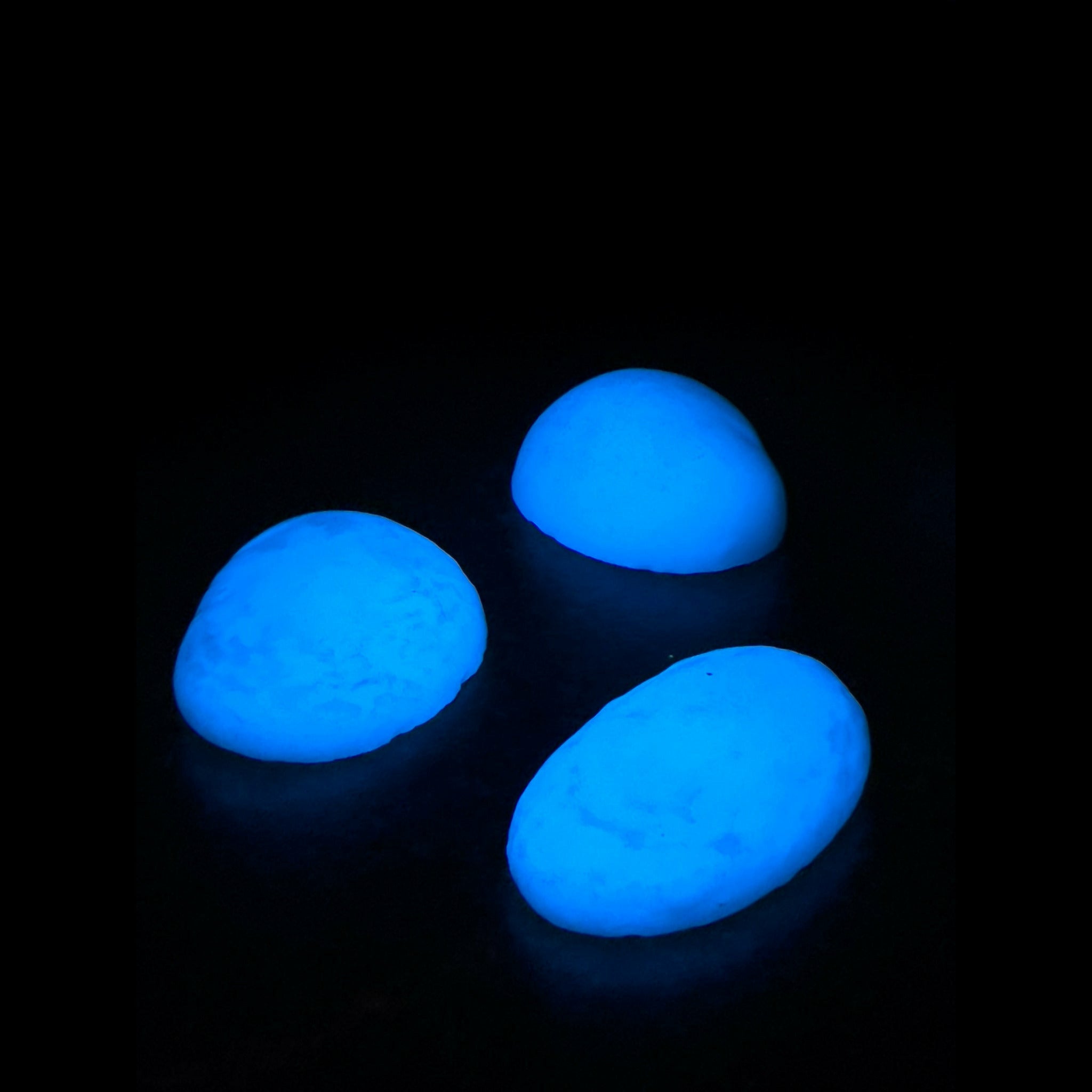 Half cut Quantum Boulders (3 pack) (100% glow) Final prototype! - Blue