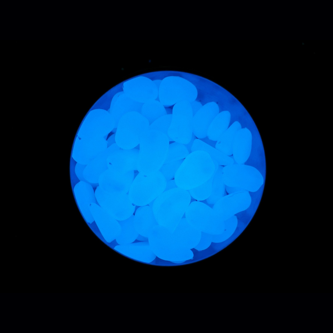 1" White (Blue) Stones