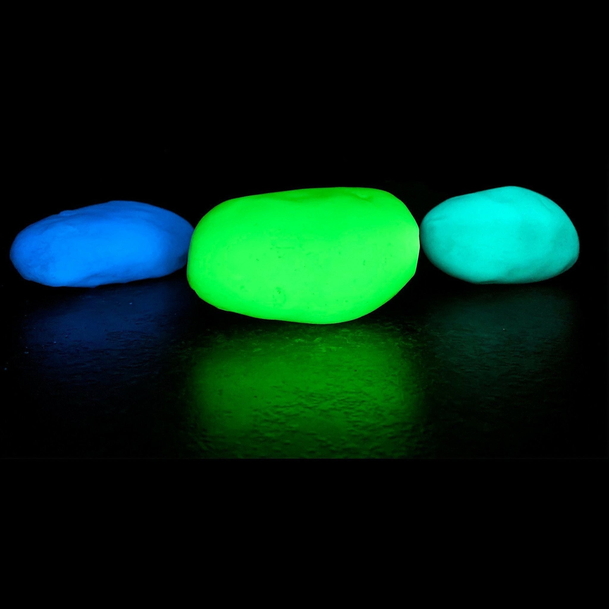 Mix-Pack of Quantum Boulders (100% glow) (Blue, Green, Aqua)